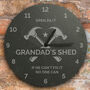 Personalised Tools Slate Clock, thumbnail 1 of 3