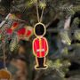 Personalised Beaded Soldier Christmas Decoration, thumbnail 1 of 2