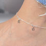 Sterling Silver Star Anklet, thumbnail 1 of 4