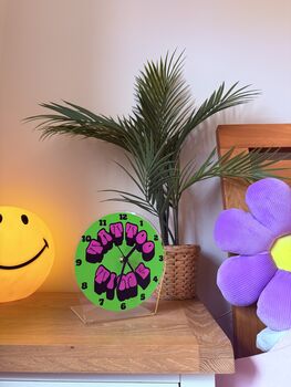 Tattoo Time Table Decorative Clock Silent Movement, 3 of 6