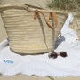 Personalised Mono Stripe Hammam Bath And Beach Towel, thumbnail 4 of 10