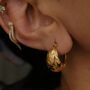 Filigree Gold Hoop Earrings, thumbnail 2 of 6