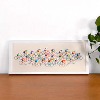 Cycling Wall Art, Peloton Poster, Cyclist Gift, 4 of 8