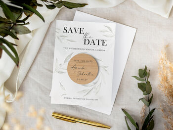 Save The Date Wedding Magnet Cards, 4 of 8