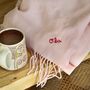 Pink Soft Cashmere Personalised Message Scarf Gift, thumbnail 1 of 8