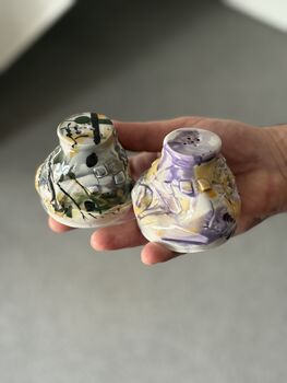 Handmade Porcelain Salt And Pepper Shakers, 4 of 4