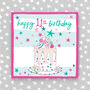 11th Birthday Card Cake Theme Boy/Girl, thumbnail 2 of 2