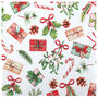 Festive Red And Green Christmas Napkins Candy Canes 20 Pack, thumbnail 4 of 4