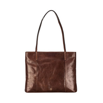 Women's Large Leather Shopper Tote Bag 'Athenea', 4 of 12