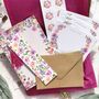 Pink Roses Stationery Gift Set, thumbnail 1 of 6