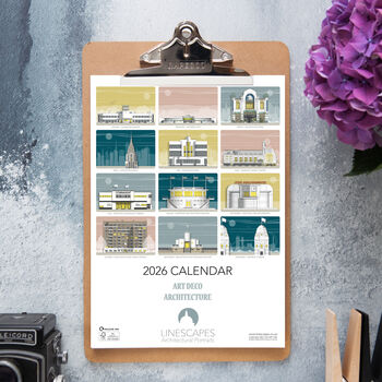 Art Deco Architecture 2026 Calendar, 3 of 6