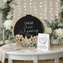 Botanical Wreath Wedding Drop Frame Guest Book Alternative, thumbnail 1 of 4