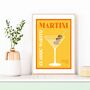 Classic Martini Cocktail Poster, thumbnail 3 of 5