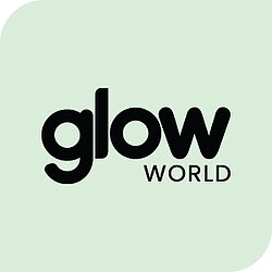 Glow World - Glow in the Dark World Logo