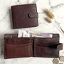 Men's Brown Buffalo Leather Wallet With Rfid, thumbnail 1 of 5