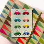 Mini Cars Greetings Card, thumbnail 3 of 5