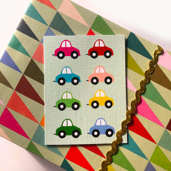 Mini Cars Greetings Card, 3 of 5