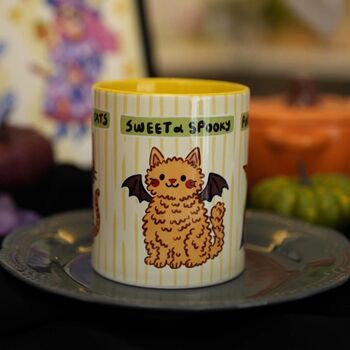 Halloween Cat Mug – Cute Spooky Cat Design, 3 of 7