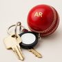 Personalised Vintage Miniature Cricket Ball Keyring, thumbnail 2 of 8