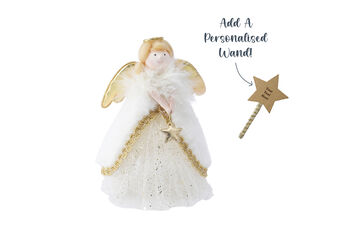 Gold Angel Christmas Tree Topper | 17cm, 5 of 9