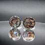 Silver Pearl Shell Cufflinks Mens Gift, thumbnail 1 of 5