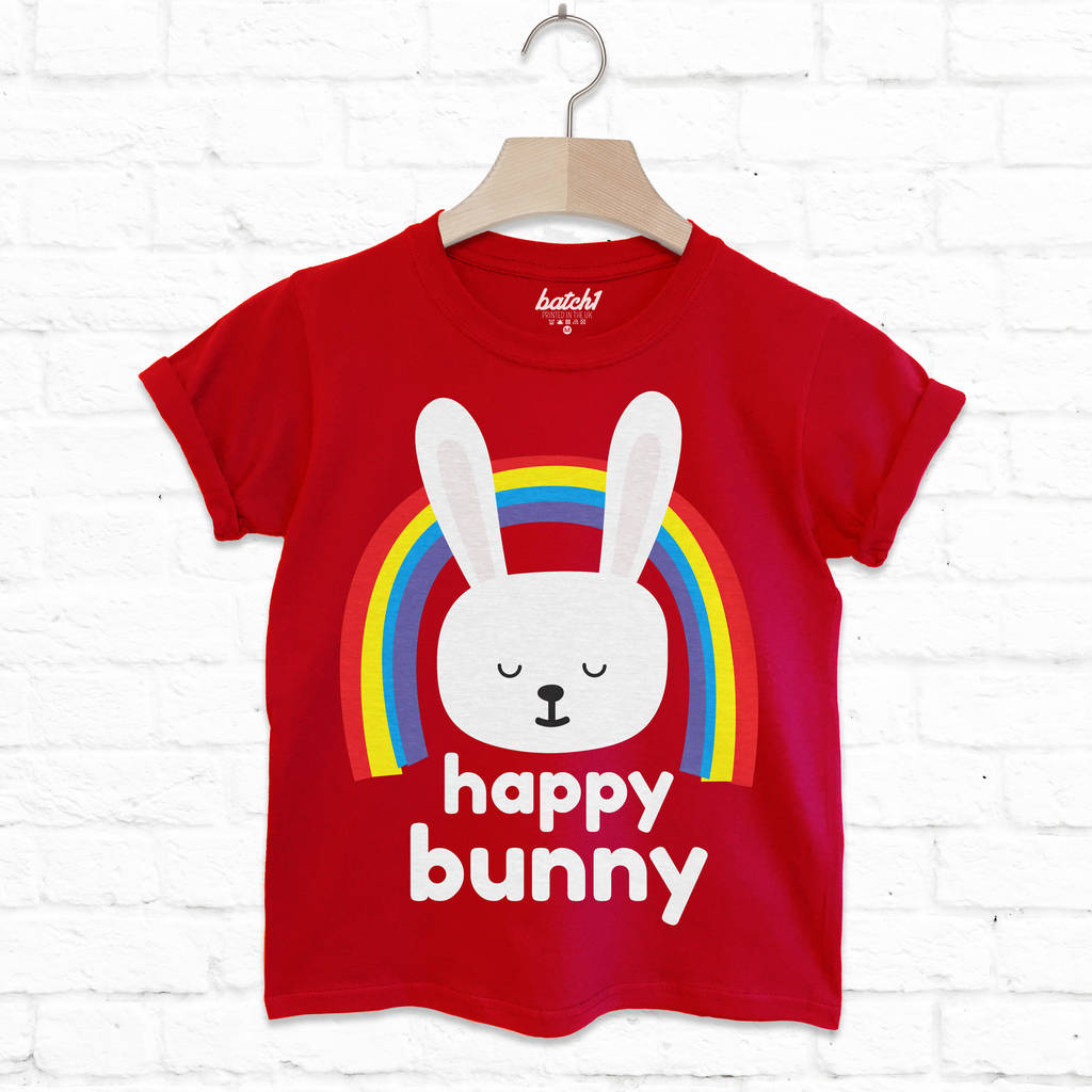 Happy Bunny Unisex Children's Slogan T Shirt By Batch1