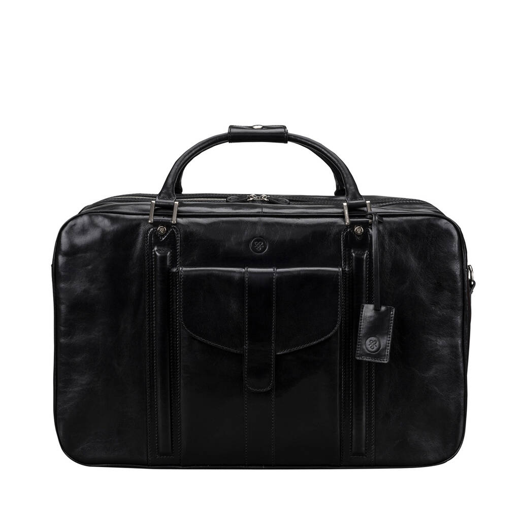 The Finest Italian Men's Leather Suitcase. 'Maurizio' By Maxwell Scott