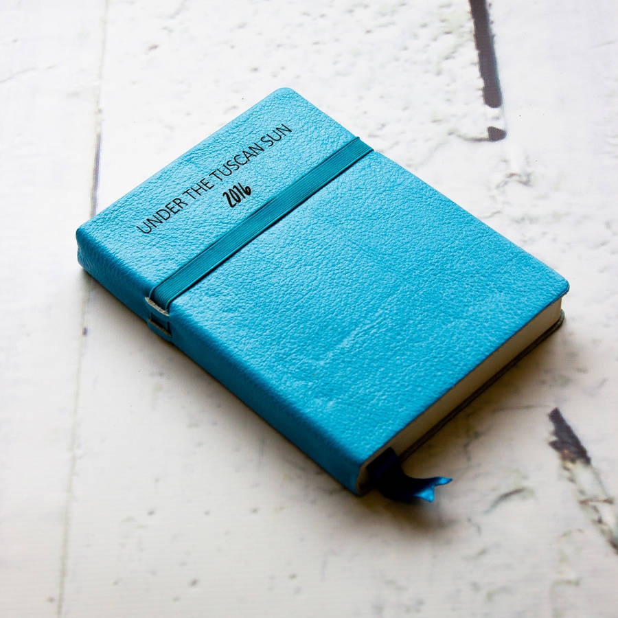 personalised leather journal / notebook by the rustic dish