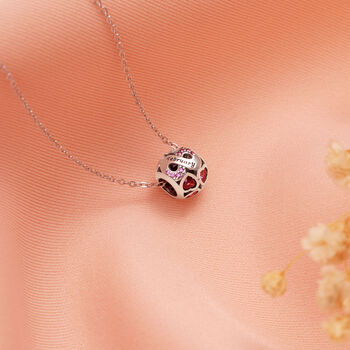 February Birthstone Necklace Silver Zodiac Sign Gift, 3 of 5