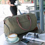 Canvas Holdall Set With Personalised Luggage Tag, thumbnail 3 of 8