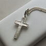 Cross Necklace In Silver Or Gold, thumbnail 2 of 3