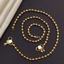 Golden Brass Beaded Foot Payal Anklet, thumbnail 6 of 6