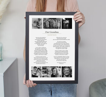 Personalised Wedding Vows Photo Print, 9 of 11