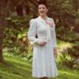 Eva Dress In Cream Vintage 1940s Style, thumbnail 2 of 2