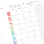 Personalised Rainbow Themed Family Whiteboard Planner, thumbnail 4 of 5