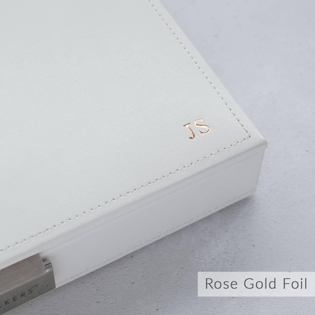 dove grey with mint classic jewellery box by stackers