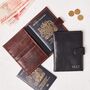Luxury Leather Passport Holder With Hot Stamped Personalisation And/Or Engraved Message, thumbnail 1 of 7