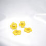 Buttercup Pressed Flower Sterling Silver Studs, thumbnail 6 of 10