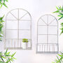 Set Of Two Iron Arch Wall Planters, thumbnail 3 of 4
