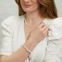 Alderley White Pearl Stretch Bracelet, thumbnail 3 of 3