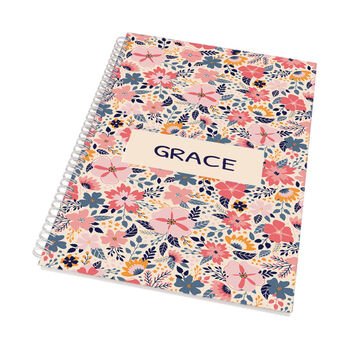 Personalised Kid's Patterned A4 Notebook, 8 of 9