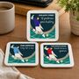 Set Of Four Coasters Gift For Football Fans, thumbnail 3 of 12