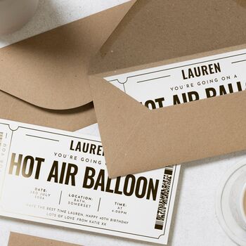 Personalised Hot Air Balloon Experience Gift Voucher, 8 of 9