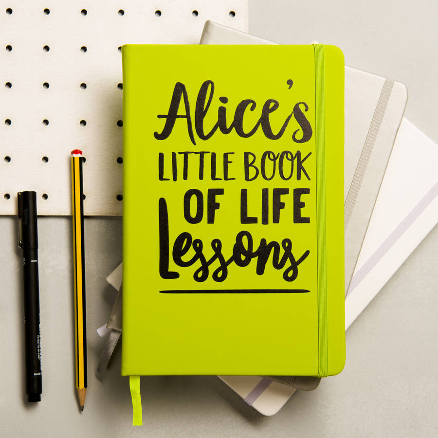 Personalised Life Lessons Notebook, 1 of 4