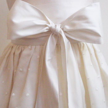 Silk Luxe Sash For Flower Girl Dresses, 4 of 10