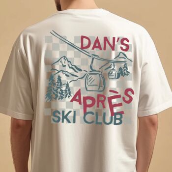 Personalised Apres Ski Club Graphic T Shirt, 2 of 5
