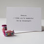 You're Wonderful Personalised Valentine's Card, thumbnail 2 of 2