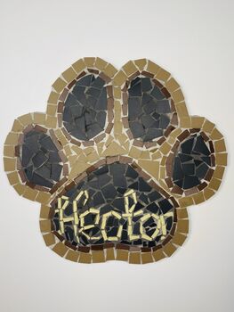 Personalised Pet Paw Print Keepsake Decoration, 2 of 8