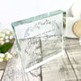 Personalised Wreath Memorial Crystal Token, thumbnail 4 of 5