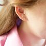Crystal Star Stud Earrings, thumbnail 2 of 5